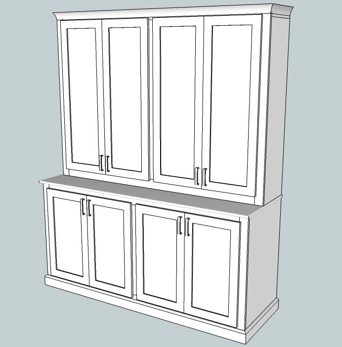 Preliminary credenza design