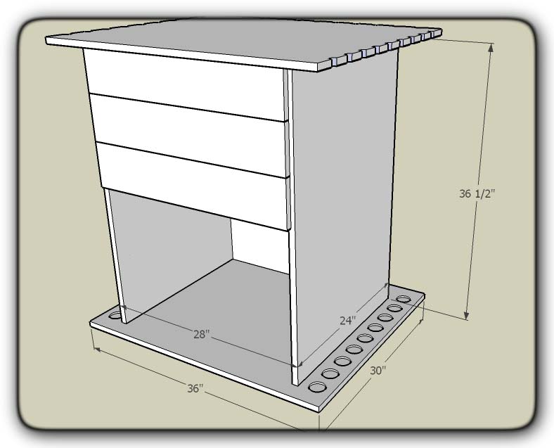 Fivebraids Custom Woodworking - Fishing Tackle Stand